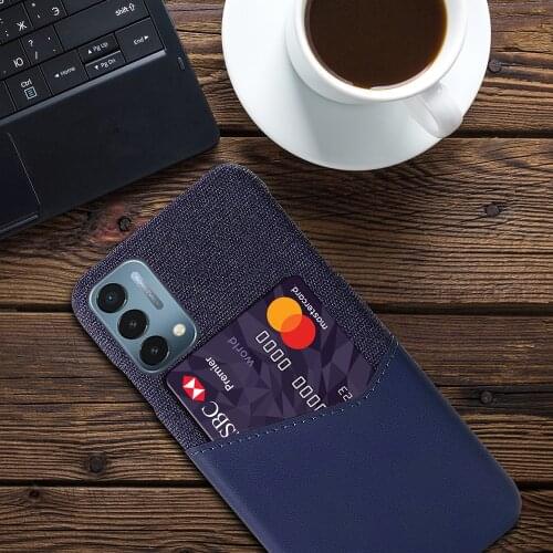 Febric Card Holder Cover For OnePlus Nord N200 CE N10 5G 9R 9E Funda 1+ Cloth Texture Antiskid Case For One Plus 5 6 7 T 8 9 Pro