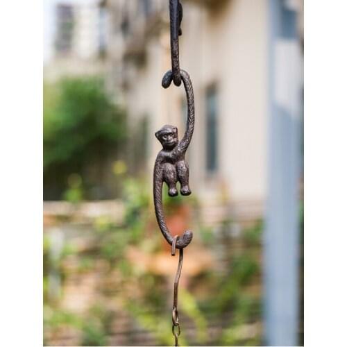 Garden decor nice decorative monkey cast iron hook