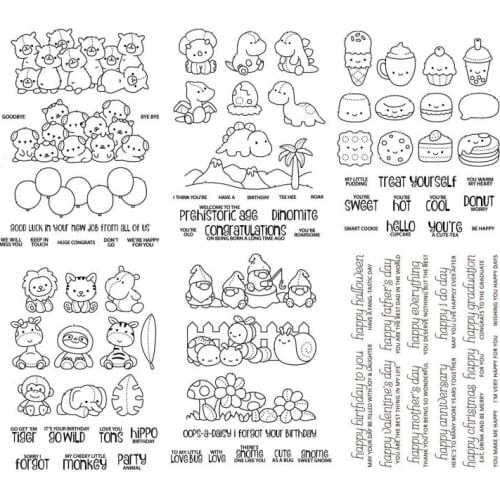 Animal/ transparent Clear Silicone Stamp/Seal for DIY scrapbooking/photo album Decorative clear stamp A0501