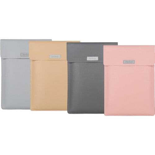 PU Leather Laptop Bag Tablet PC Waterproof Wear-resistant Sleeve Notebook Computer Pouch Case for Macbook Air Pro Surface Pro