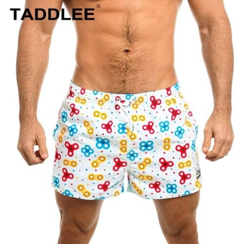 Taddlee Brand Sexy Mens Swimwear Board Shorts Quick Drying Trunks Surfing Boxers Beachwear Swimsuits Swimming Beach Bottoms
