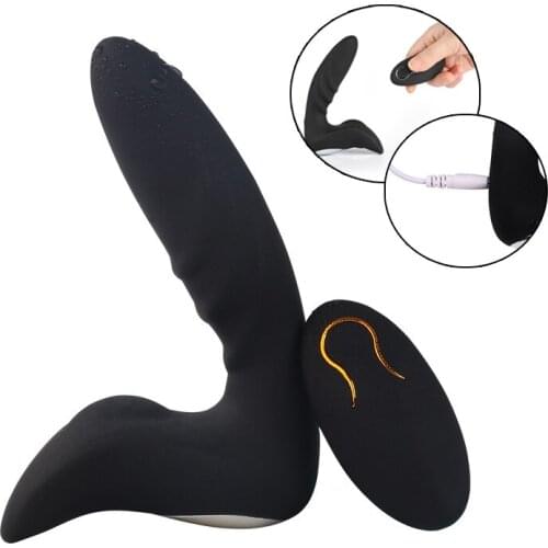 USB Rechargeable Wireless Remote Prostate Massager Anal Plug Vibrators For Man,G Spot Buttplug Vibrator Adult Gay Sex Product A3