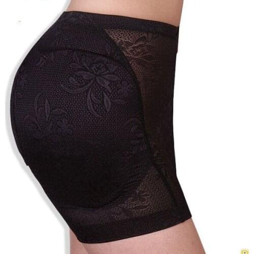 Black color Padded Panty Butt Lifter Control Panty Butt Enhancer Lift Body Shape Sexy Seamless Panty Push Up Womens briefs