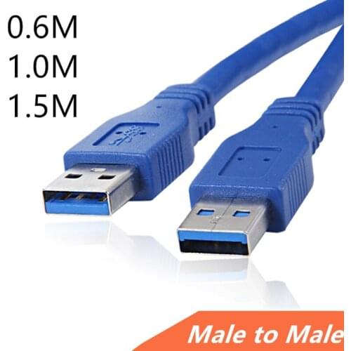 0.6m/1m/1.5m Type A Male To Male Extension Cable Data Sync Cord For Laptop Coumputer Keyboard Mouse Extender Connectors Wire