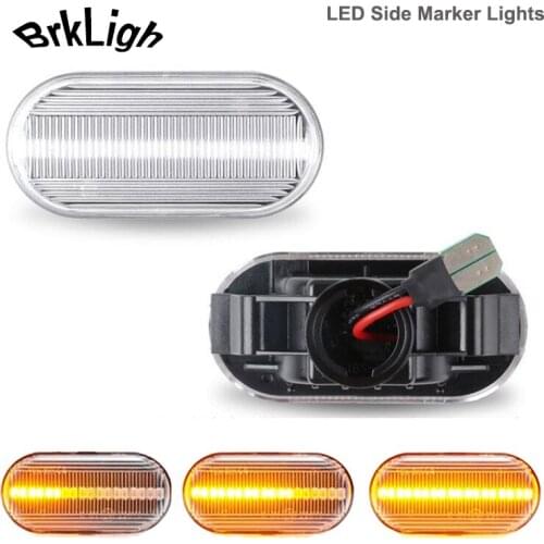 2Pcs Car LED Side Marker Turn Signal Light Lamps For Nissan Cube Tiida Qashqai J10 Latio Micra 350Z Armada Frontier Note NP300