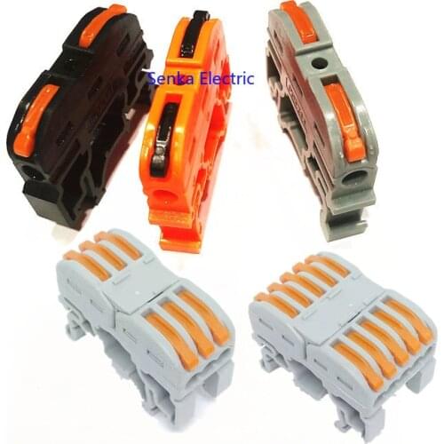 20/30/50/100 PCS DIY SPL-1 PCT-211 Din Rail Mount Quick Connection Terminal Press Connector Instead of UK2.5B Terminal Blocks