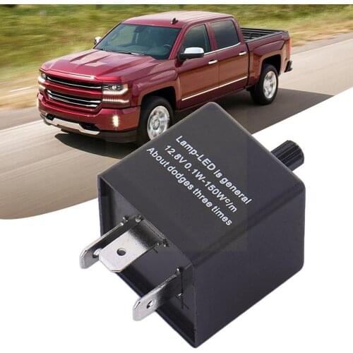 3pins Car Motorcycle LED Flasher Relay 12V Universal Adjustable Light Blinker Electronic Signal Freauency Relay Flasher Tur T1H8