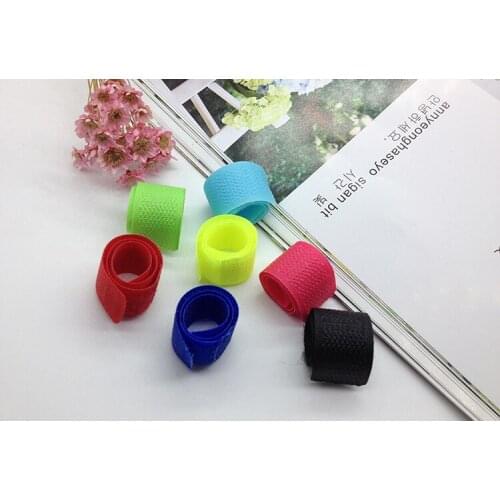 5pcs/lot 18*200MM Nylon Wire Organizer Cable Ties Reusable Straps with Magic Tapes