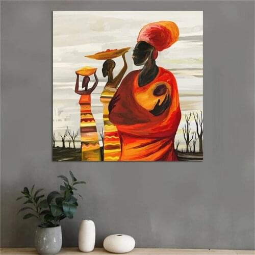 Abstract Canvas Painting Retro Figure Oil Painting Posters Modern Wall Art Canvas Pictures For Living Room Home Decor No Frame
