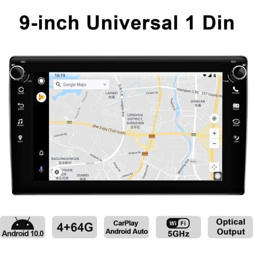 JOYING 9" 2.5D Car Radio 1Din Android 10.0 HD 1280*720 Universal GPS Navigation Android Auto Carplay 4G Accessories
