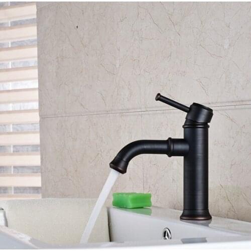 Oil Rubbed Bronze Single Handle Bathroom Vessel Sink Basin Faucet Mixer Taps anf286
