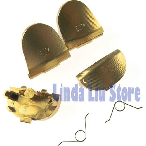 ChengChengDianWan 1pair Metal Aluminum L1 R1 L2 R2 Buttons with spring For PS4 old version JDS001 010 accessory