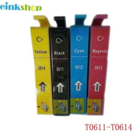 Einkshop 1set T0611 - T0614 Ink Cartridge For Epson Stylus D68 D88 DX3800 DX3850 DX4200 DX4250 DX4800 DX4850