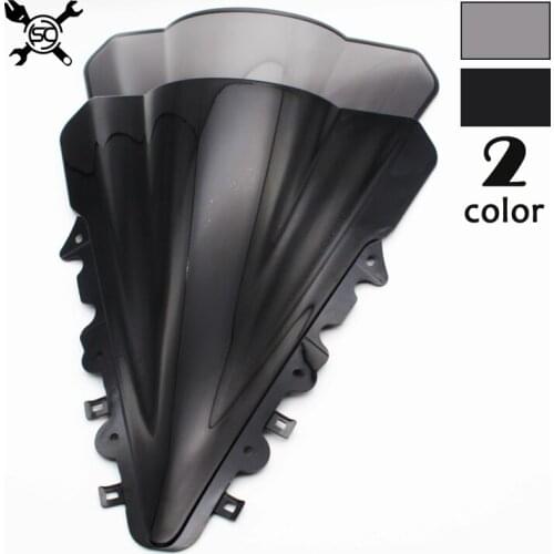 Motorcycle Black Windshield WindScreen Visor Viser Fit For YAMAHA YZF R15 2014 2015 2016 Double Bubble