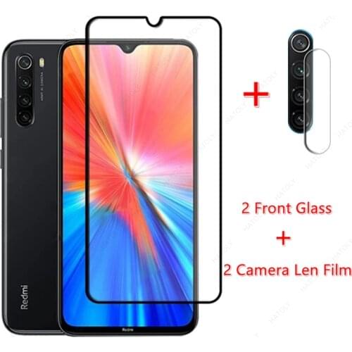 For Xiaomi Redmi Note 8 2021 Glass for Xiaomi Redmi Note 8 2021 Tempered Glass 10S 10 5G Pro 4G Screen Protector Camera Len Film