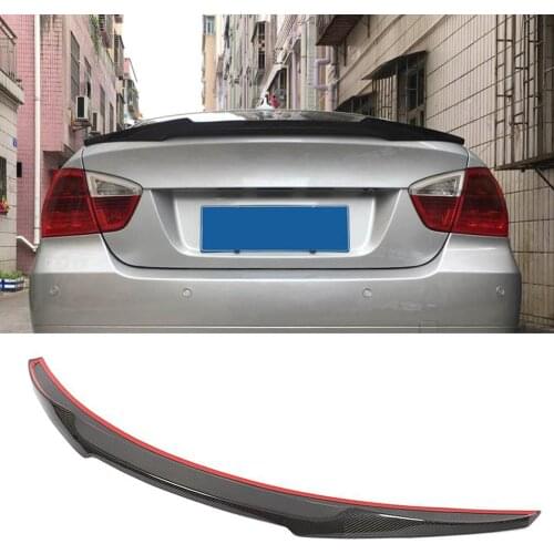 E90 M4-style Carbon Fiber Car Rear Trunk Wing Spoiler for BMW 3-Seies E90 2005-2012