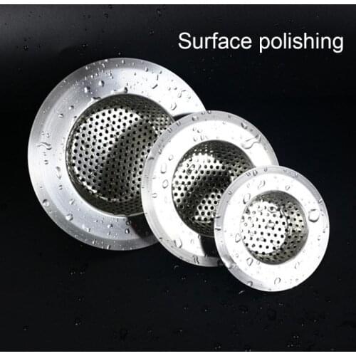 7cm/9cm/11.3cm Kitchen Sink Strainer Stainless Steel Drain Hole Filter Trap Long Lasting Protection Against Clogging TSLM1