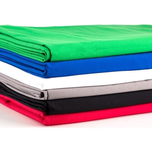 Photography Backdrop Background Cotton Muslin Green Screen 6 Color for Photo Studio Video Chromakey Background