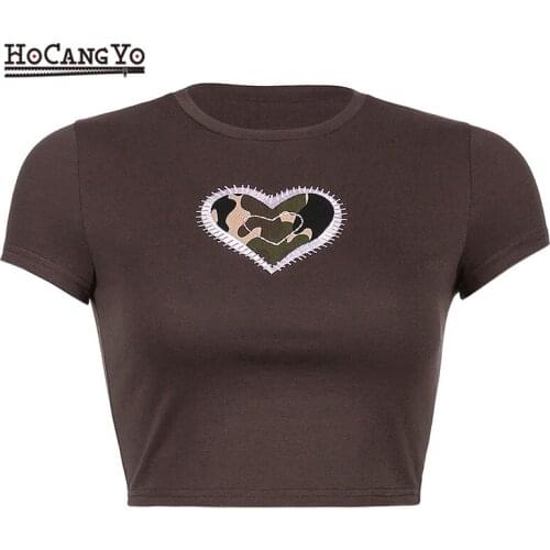 Женские короткие футболки HOCANGYO China At AliExpress