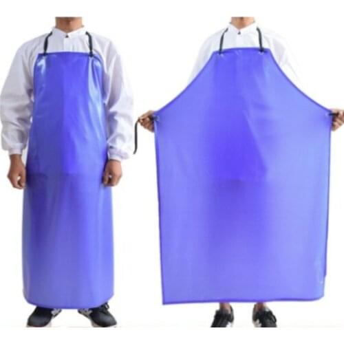 Kitchen Waterproof Apron PVC Thicken Durable Extra Long Multipurpose Apron for Cleaning Catering Overalls Leather Pet Apron