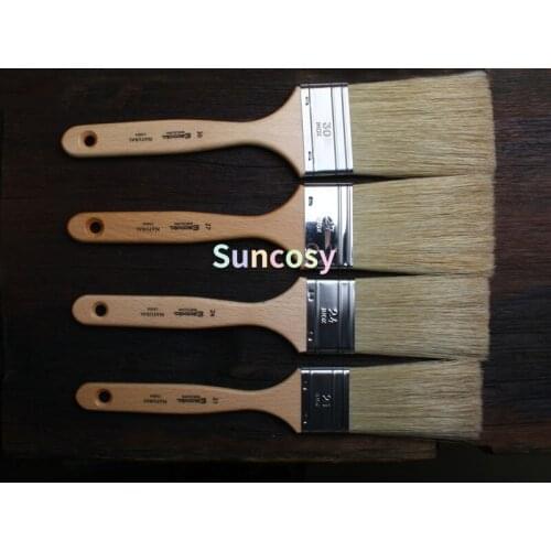 Escoda Natural 8155 Longer Chungking Bristle Brush -Size 21, 24, 27, 30, Perfect for Covering Large Areas, Art Supplies