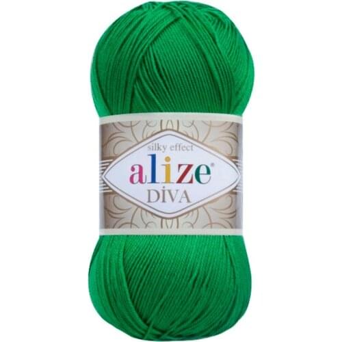 Alize DIVA Hand Knitting Yarn Ball ( %100 Microfiber Acrylic ) Thread 1 Pack ( 5 Balls ) 100 Gram 350 Meter Scarf Alize Diva