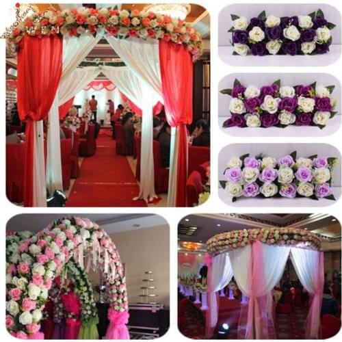 New arrival 10pcs/lot wedding flower wall stage or backdrop decorative wholesale artificial flower table centerpiece 12 color