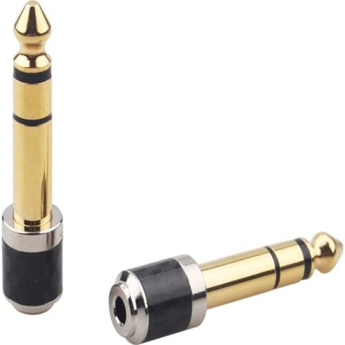 New 3.5mm Male To 6.5 Mm Female Audio Adapter for Mobile Phone PC Notebook 3.5 Plug To 6.35 Jack Stereo Speaker Converter