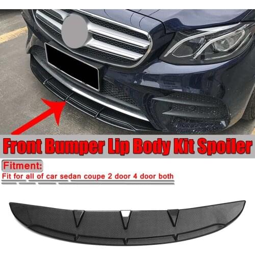 New Car Front Bumper Lip Diffuser Chin Body Kit Spoiler Guard Cover For Benz W205 W204 W203 W211 W212 W213 W117 W176 C63 E63