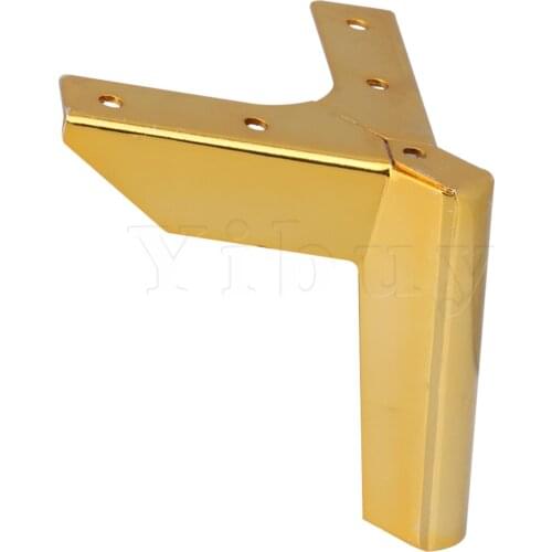 Gold Carbon Steel 10x3x4cm Furniture Legs for Sofa Coffee Airplane Style