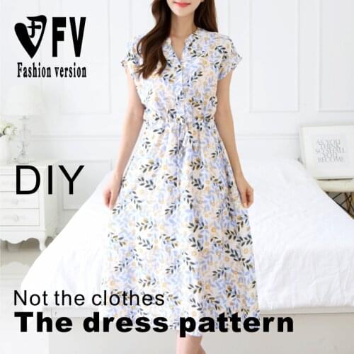 Garment pattern Korean summer dress pattern skirt sewing design drawing BLQ-511