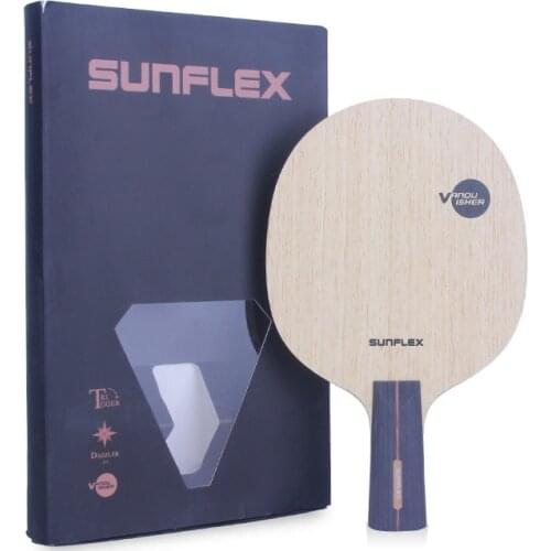 SUNFLEX Sunflex Vanquisher Table Tennis Blade 5 Ply Wood 2 carbon Fiber Fast attack Racket Ping Pong Bat Tenis De Mesa