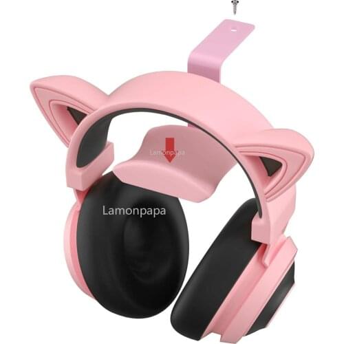 General Headphone Stand Gaming Headset Holder PC Table Mount Stand Aluminum Alloy Headphone Stand Hook for Bose/Razer/sony/Denon