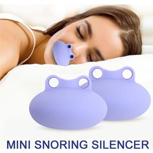 Frog Shape Anti Snoring Device Silicone Snore Stopper Nose Breathing Non Snoring Solution Aid Antisnoring for Sleeping