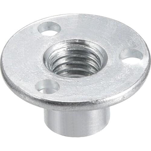 Uxcell 10pcs M8x22mm M10x25mm Brad Hole Tee Nut Wooden Furniture Carbon Steel Round Base Screw-In Tee Nut Furniture Accessory