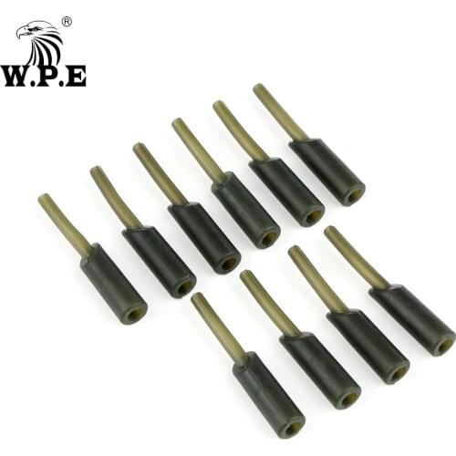 W.P.E 10pcs Carp Fishing Safety Clip Rubber Tubes Carp Fishing Tackle Feeder Terminal Tackle Carp Fishing Accessories Pesca