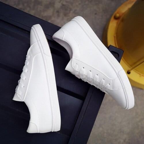 2021 New Spring and Summer Lace-up White Shoes Women Flat Leather Shoes Female White Board Casual Shoes Women Sneakers