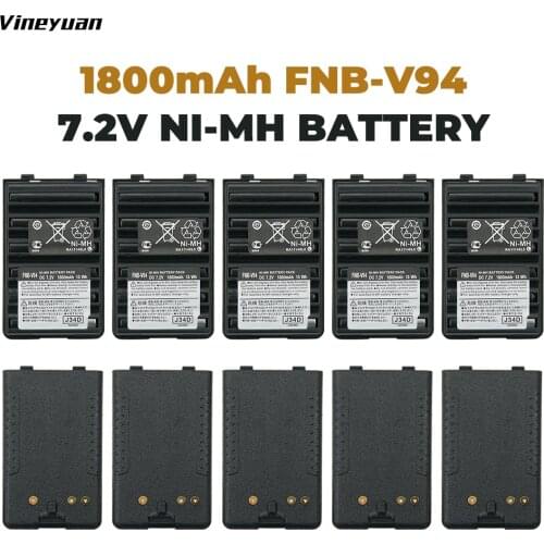 10X FNB-V94 1800mAh Ni-MH Battery for Yaesu Vertex FT-60R FT60R FT-60 FT60 VX-150 VX-160 VX-170 VX-180 VXA-220
