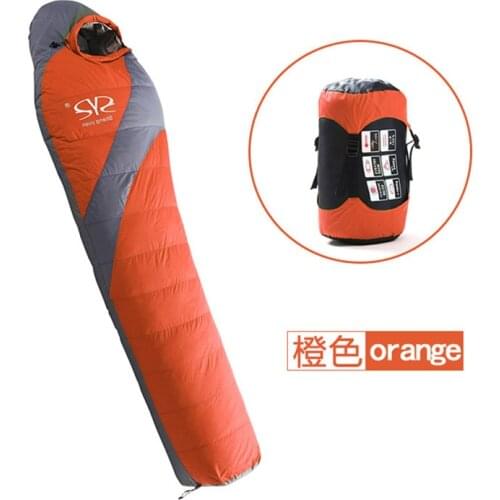 2.3kg Hot Outdoor Camping White Duck Down Sleeping Bag Climbing Hiking Trekking Travel Thickening Warm Adult Portable Lazy Bag
