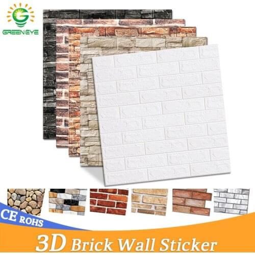 3D Wall Stickers Marble Brick Wallpaper Thicken and Self-Adhesive Waterproof DIY Kitchen Bathroom Home Wall Decal Sticker Vinyl