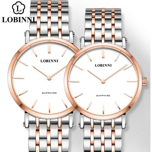 Lobinni Switzerland Luxury Brand Couple Watch Lover Japan Automatic Watch Men Fashion часы женские наручные Unisex relogio