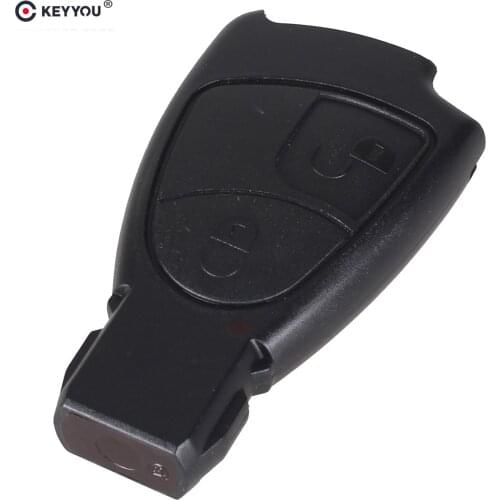 KEYYOU 10x Car Key Remote Case For Mercedes Benz B C E S ML SLK CLK Class 2 Buttons Key Shell Fob Cover