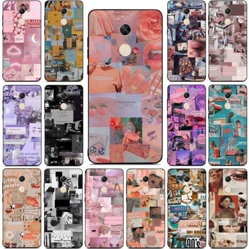 FHNBLJ Aesthetic Fashion Luxry Phone Case for RedMi note 4 5 7 8 9 pro 8T 5A 4X case