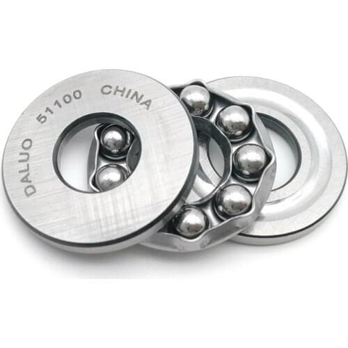 DALUO Bearings 51100 10X24X9 Thrust Ball Bearings Single Separable Direction Axial Deep Groove Ball Bearings