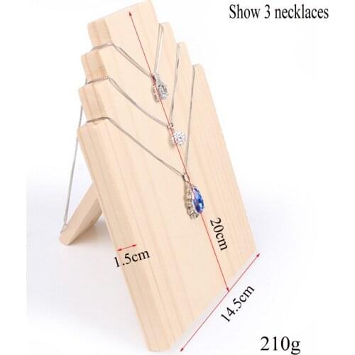 High Level Wooden Jewelry Necklace Display Stand Jewelry Pendant Window Display Show Necklaces Ornaments Jewelry Shooting Props