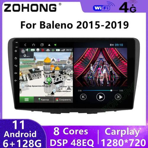 4+64Gb DSP 8 core 4G android 10 Car DVD multimedia player for Suzuki Baleno autoradio car gps navigation radio stereo BT WIFI
