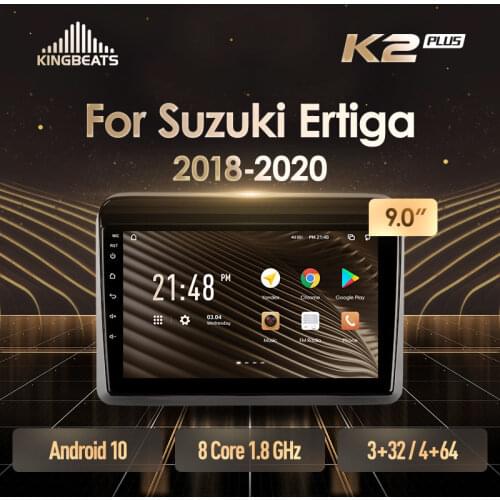 KingBeats Android 10 Octa-Core head unit HU 4G in Dash Car Radio Multimedia Video Player Navigation GPS For Suzuki Ertiga 2018 - 2020 no dvd 2 din Double Din Android Car Stereo 2din