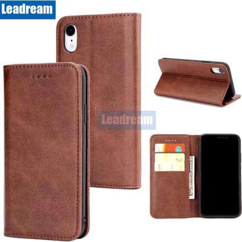 100PCS for iPhone 11 Pro MAX Cowhide Leather Magnetic wallet Case Cover With Card Slot Flip Shell for iPhone X XR XS MAX