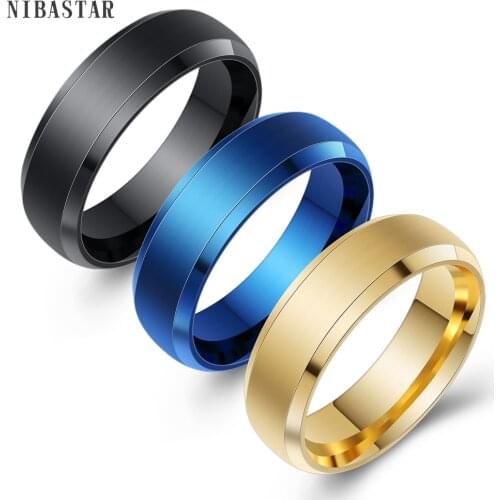 Fashion Tungsten Stainless Steel Ring Gold-Color Wedding Rings For Men Women USA Size Standard