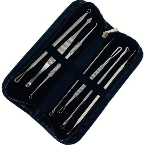 3 or 7 Pcs Stainless Steel Blackhead Remover Tool Kit Professional Blackhead Acne Comedone Pimple Blemish Extractor Beauty Tool